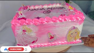 How to Decorate A Barbie Rectangle Cake