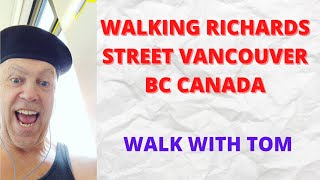 Walking Richards Street Vancouver BC Canada