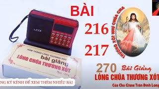 [Bài 216-217] Máy 270 Bài Giảng Mới Nhất Lòng Chúa Thương Xót   - CHA GIUSE TRẦN ĐÌNH LONG