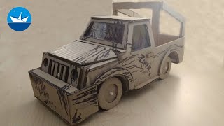 Зомбимобиль пикап из картона/Zombimobile pickup made of cardboard/DIY