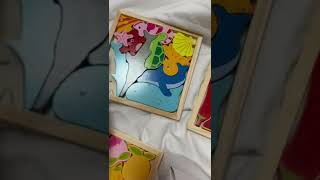 HELLOWOOD Kinderspielzeug 3D Holzpuzzle für Kinder, bei uns nur bis 3,5 Jahre interessant