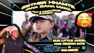 Esther Hnamte Feat 3 Assam Rifles, Lunglei, Mizoram : Jana Gana Mana || American Reaction!!