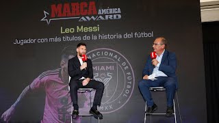 Leo Messi tras recibir el reconocimiento de MARCA: "Pude cumplir todos mis sueños"