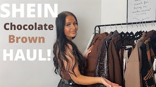 SHEIN CHOCOLATE BROWN TREND TRY ON HAUL 2021 + DISCOUNT CODE {FAITHINFASHION}