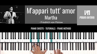 M'appari tutt' amor - Martha (Sheet Music - Piano Solo - Piano Cover - Tutorial)