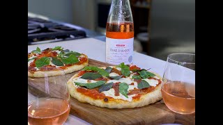 Pizza fácil - Maridaje con vino rosado Calvet ROSE D’ANJOU - Receta