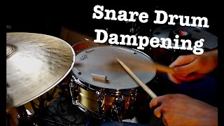 🥁 SNARE DRUM DAMPENING - tricks, hacks and what doesn't work!