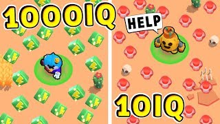 ТРОЛЛЬ 1000 IQ vs НУБ 10 IQ !!! Смешные Моменты Brawl Stars #28