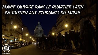 Manif sauvage dans le Quartier Latin en soutien à la fac du Mirail - 20 mars 2018