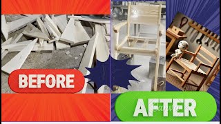 From Thin Wood Scraps to Works of Art: The Perfect Chair Transformation! | Before & After