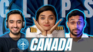 Is it Worth To Become A PILOT In CANADA? | Pilot Podcast CLIPS