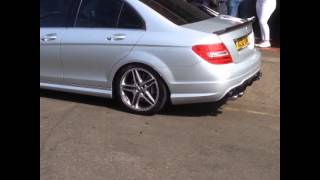 C63 revs loud exhaust