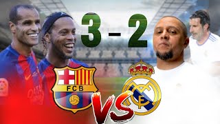 MESMO APOSENTADO RONALDINHO DEU UM SHOW JOGO DAS LENDAS /BARCELONA VS REAL MADRID melhores momentos