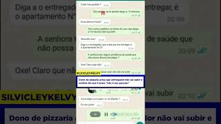 Juíza tenta obrigar  entregador levar a pizza em seu ap só se esqueceu que  pizzaria é do perturbado