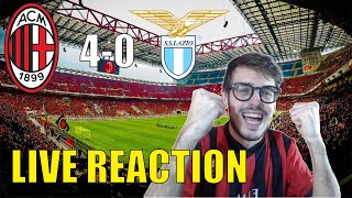 SHOW ROSSONERO! MILAN - LAZIO 4-0 (COPPA ITALIA) // LIVE REACTION