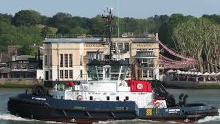 RT AMBITION Heavy Tug on a Windy Day