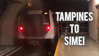 Alstom Movia R151 823/824 from Tampines to Simei