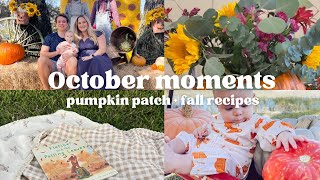 OCTOBER MOMENTS - apple crisp, pumpkin cold foam, pumpkin patch visits & photoshoot, trick or treat