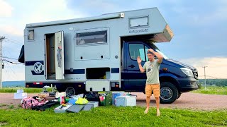 On récupère notre CAMPING CAR après le SHIPPING ! Début de notre ROAD TRIP au CANADA...