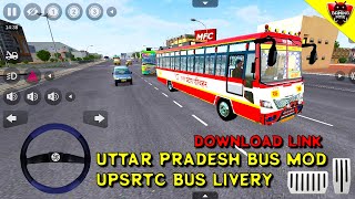 Bus Simulator Indonesia - UPSRTC Bus Mod & Livery  - Download Link - Android Gameplay FHD 819