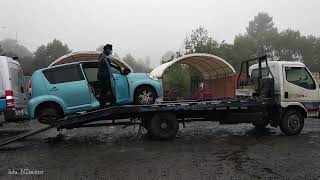 뉴질랜드 교통사고 | 정들었던 내 파랑차 폐차 현장 | New Zealand Car Accidents | My favorite blue car at the scrap site