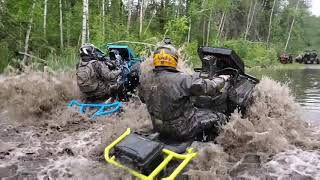 Can am maverick x3 full water skim and can am renegade 1000 playing in the water