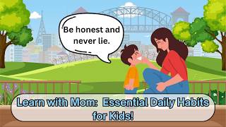 Learn English with Mom: Daily Habits for Kids! | #englishlearning #motherkid #simplesentences