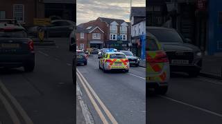 Police car responding with emergency siren and blue lights. #police #bluelights #emergencyresponse