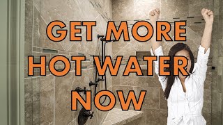 Is Your Shower Not Getting Hot Water?  Easy 2 Minute Fix!!