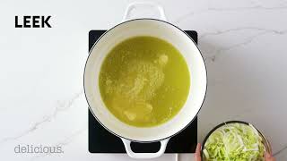 Herby Zucchini Leak and Potato Soup Recipe