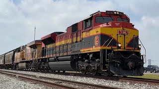 KCSM 4072 SD70ACE w/ Nice K5LLA Leads Quick Grain Train