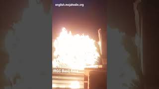 IRGC Basij base burning in Mashhad | Iran protests