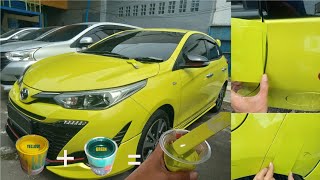 BELAJAR CARA BIKIN WARNA MOBIL || CITRUS YELLOW MICA