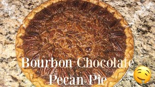 Bourbon Chocolate Pecan Pie | Best Thanksgiving Dessert