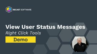 View User Status Messages with Right Click Tools