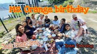 ETHELGIE FERNANDEZ BARONG Ms. O's Birthday with Teamdrawing || Mhai HK