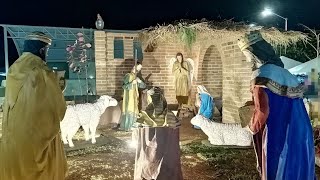 Nacimiento y Árbolito de Navidad en el Centro de Zapotiltic, Jalisco.