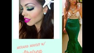 Mermaid Halloween Makeup Tutorial with Shelsea