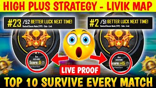 DAY 30 🇮🇳 HIGH PLUS STRATEGY 🔥 TOP 10 SURVIVE SECRET TIPS | BGMI CONQUEROR - TIPS & TRICKS