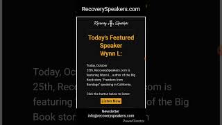 AA - Wynn L., author of the Big Book story "Freedom from Bondage"  / Recoveryspeakers.com