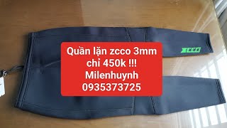 [milenhuynh] Quần bơi lặn giữ nhiệt dày 3mm 450k mẫu zcco giữ ấm tốt, chống sứa 0935373725