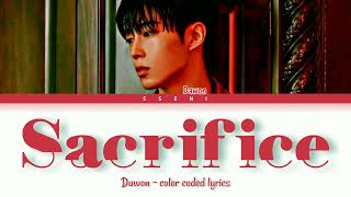 Dawon of Sf9 - "Sacrifice" (Orig.by The Weeknd) [color coded lyrics]