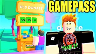 How to create a GAMEPASS on ROBLOX PLS DONATE