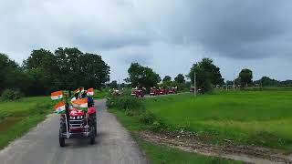 tiranga rally in Bayad by Mahindra tractor