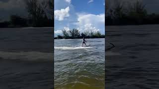 LAKE DAY! REMOTE CONTROL MOTORIZED WAKE BOARDS RIDING JETSKIS BACKWARDS AND SEABREACHERS #Shorts