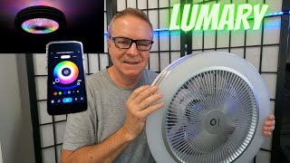 LUMARY Smart WiFi & Bluetooth Ceiling Fan with COLORFUL RGB LIGHTS INSTALL and REVIEW