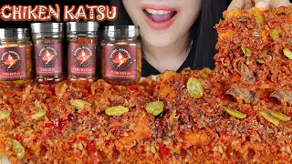 ASMR CHICKEN KATSU GEPREK SAMBAL TERI PETE, SAMBAL TONGKOL, SAMBAL CUMI PETE, SAMBAL TERI MEDAN