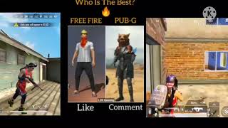 pubg vs free fire _ free fire - pubg // free fire and pubg song _ 30 second song