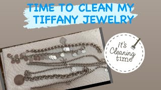 TIFFANY JEWELRY CLEANING— How I clean my Tiffany pieces/silver jewelry 🤗🤗🤗