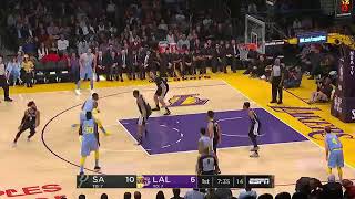 San Antonio Spurs at Los Angeles Lakers Full Game Highlights - April 4, 2018